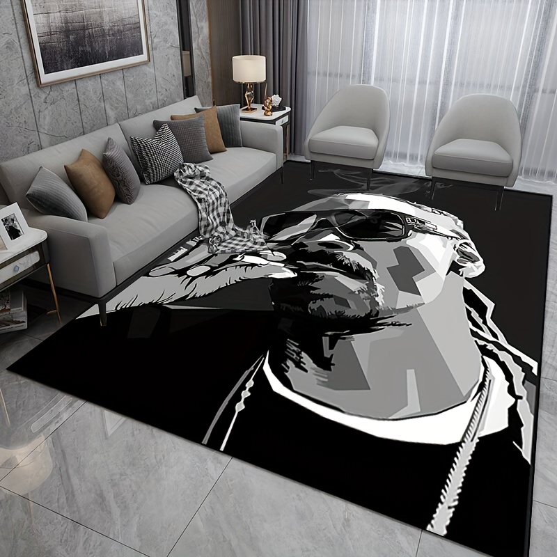 Home Textiles Design - Stylish Polyester Mat1pc Washable Polyester Area