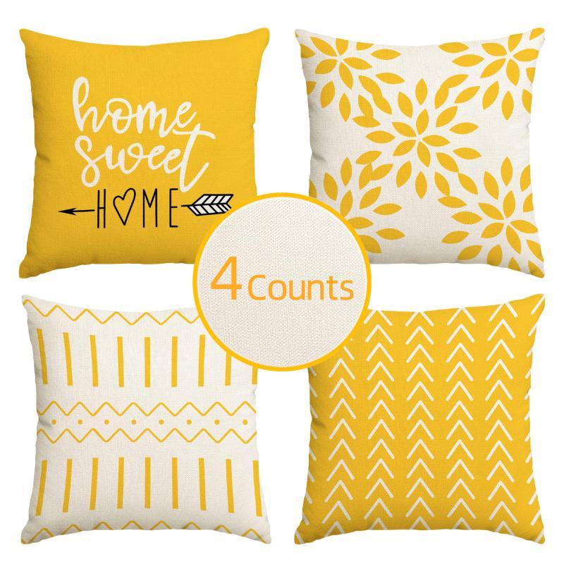 Home Textiles Usa - Geometric Pattern Pillow Case without Filler