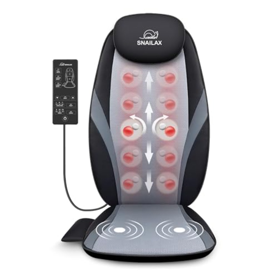 Heated Pad Electric - Snailax Shiatsu Back Massager with Heat