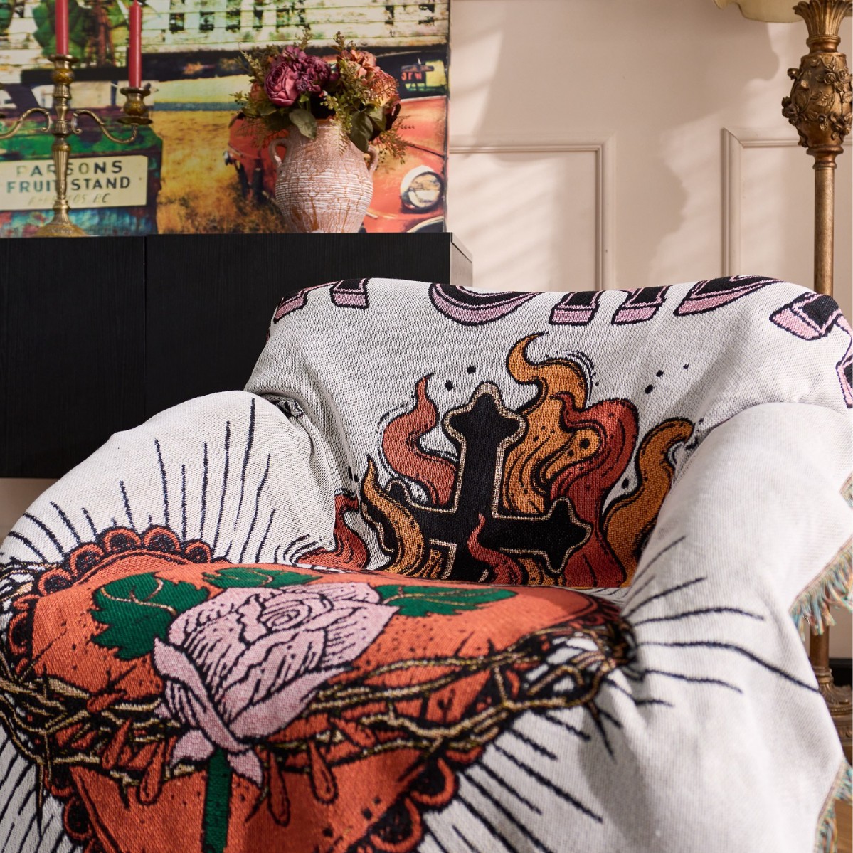 Textile City Vintage Tattoo St - Home Textiles City ulasan dan harga