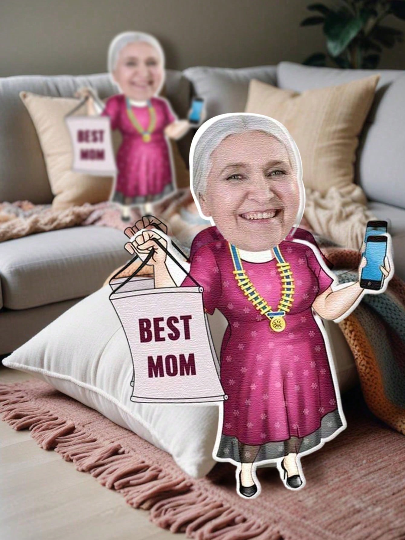 1pc Custom Face Pillow Persona - Home Textiles Usa ulasan dan harga