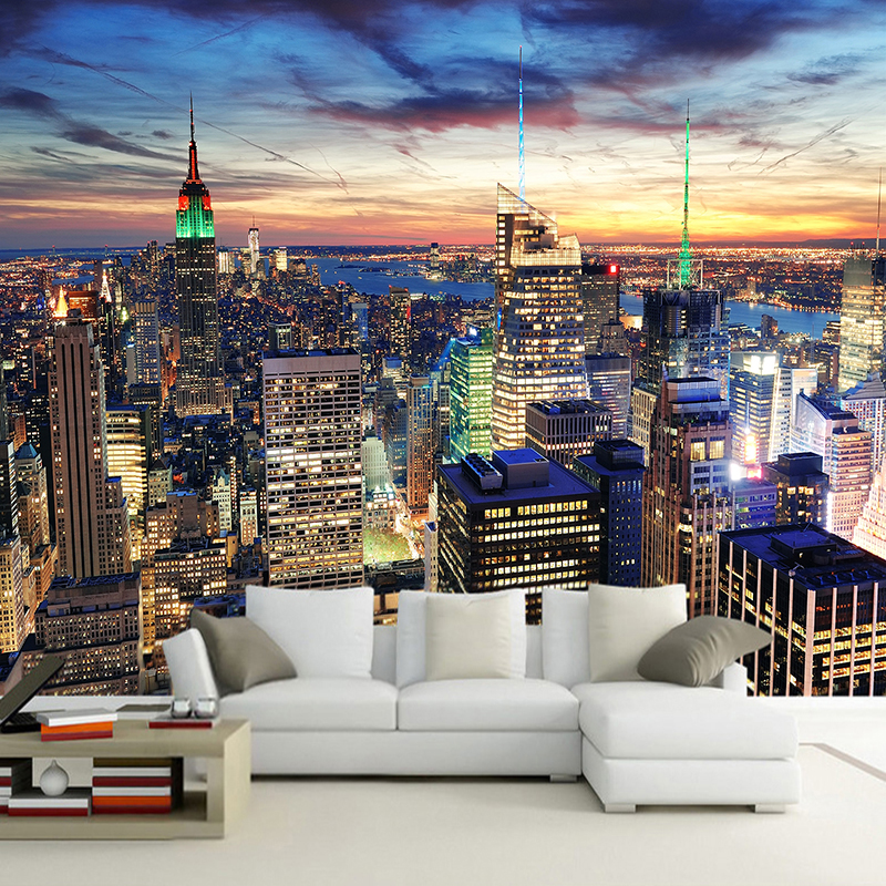 Custom Photo 3D Mural Wallpape - Home Textiles City ulasan dan harga