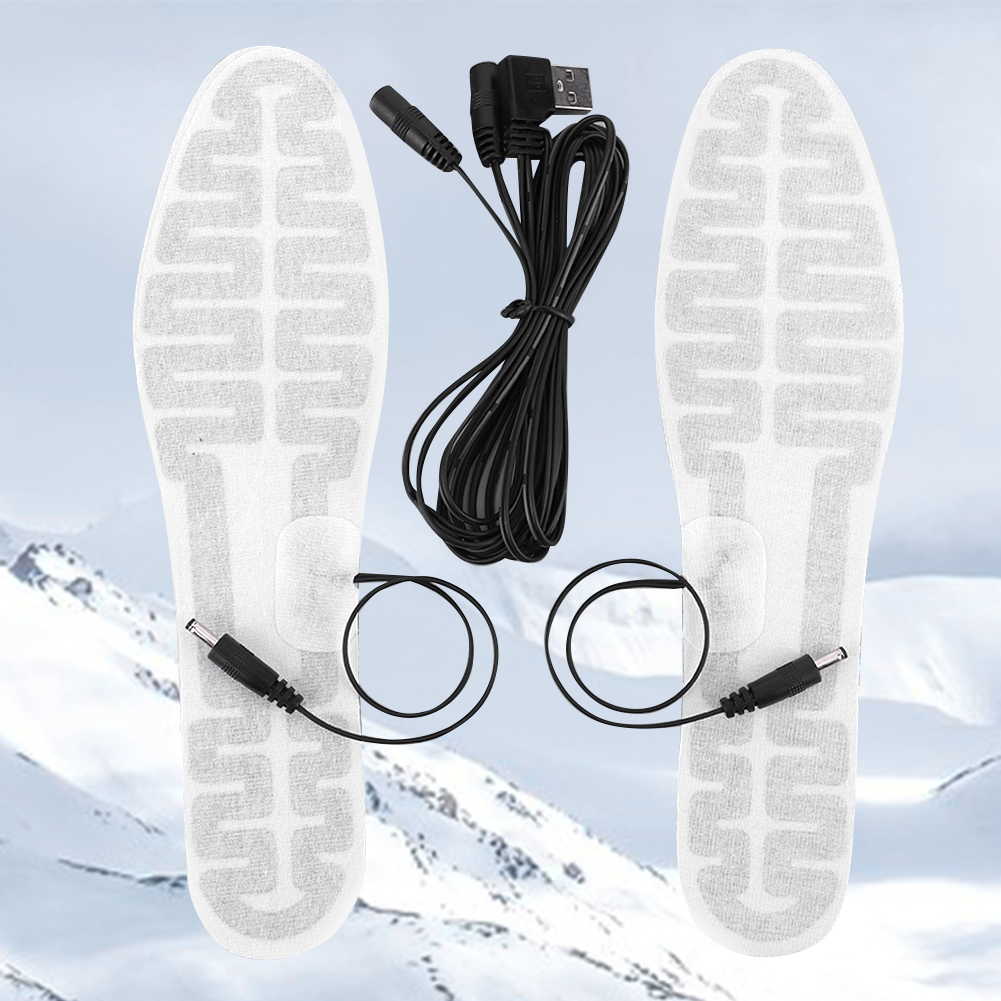 USB Heated Shoe Insoles Foot W - Heated Pad Electric ulasan dan harga