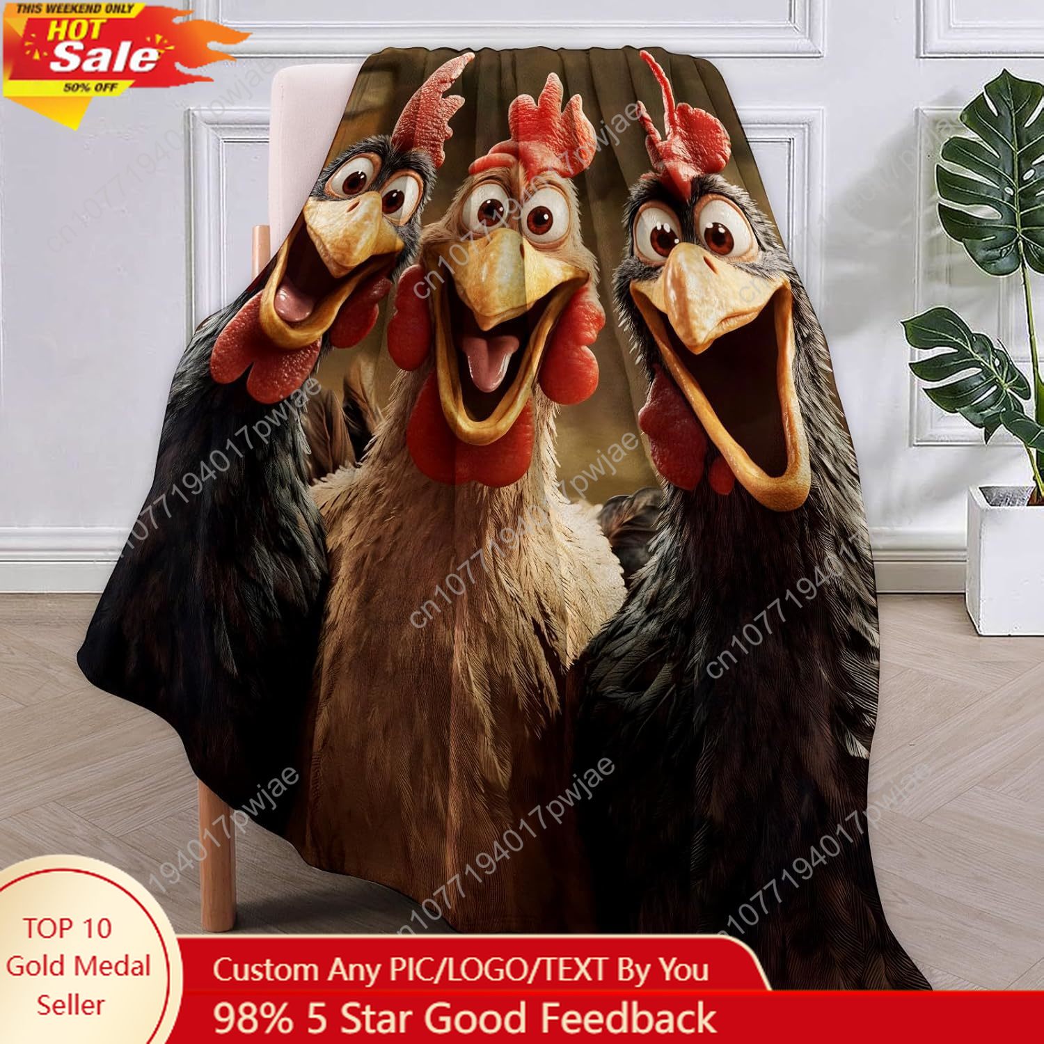 Chickens Blanket Gifts for Wom - Home Textiles Usa ulasan dan harga