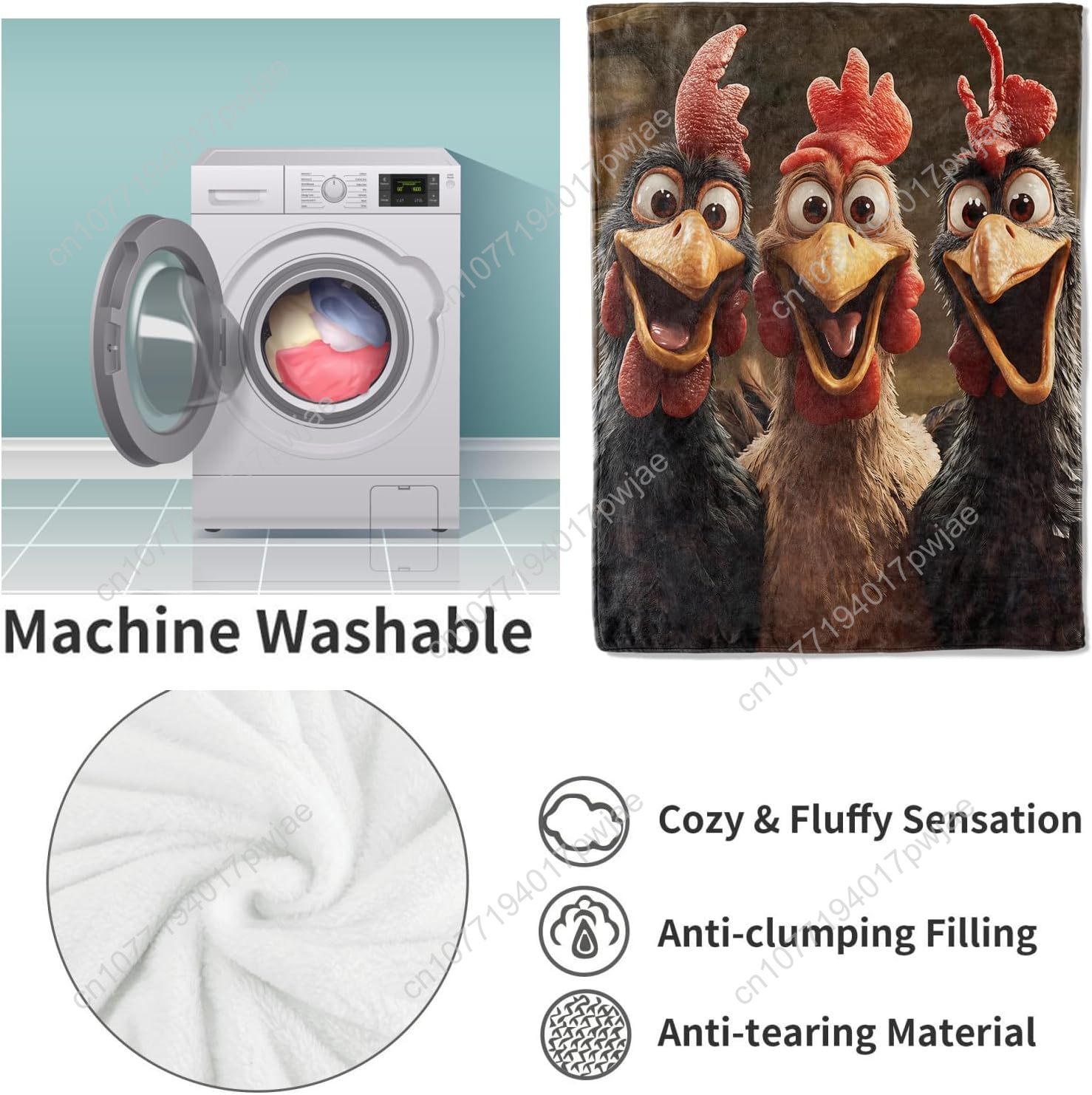 Chickens Blanket Gifts for Wom - Home Textiles Usa ulasan dan harga