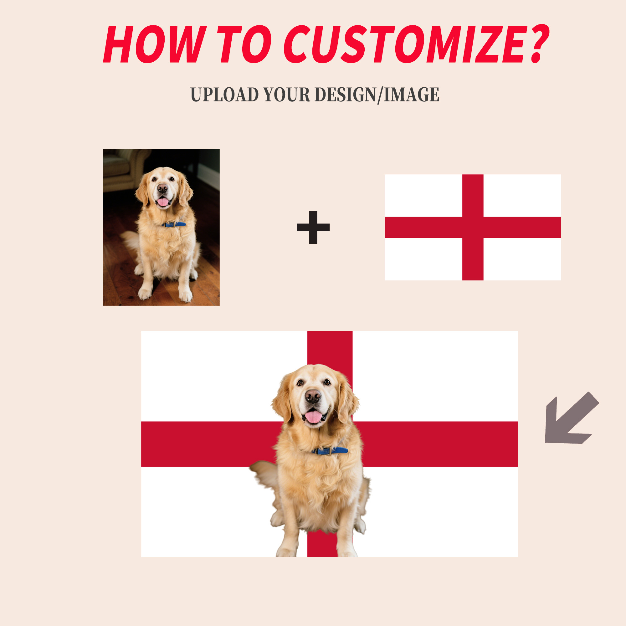 1pc 2D FLAT Personalize Englan - Home Textiles Usa ulasan dan harga