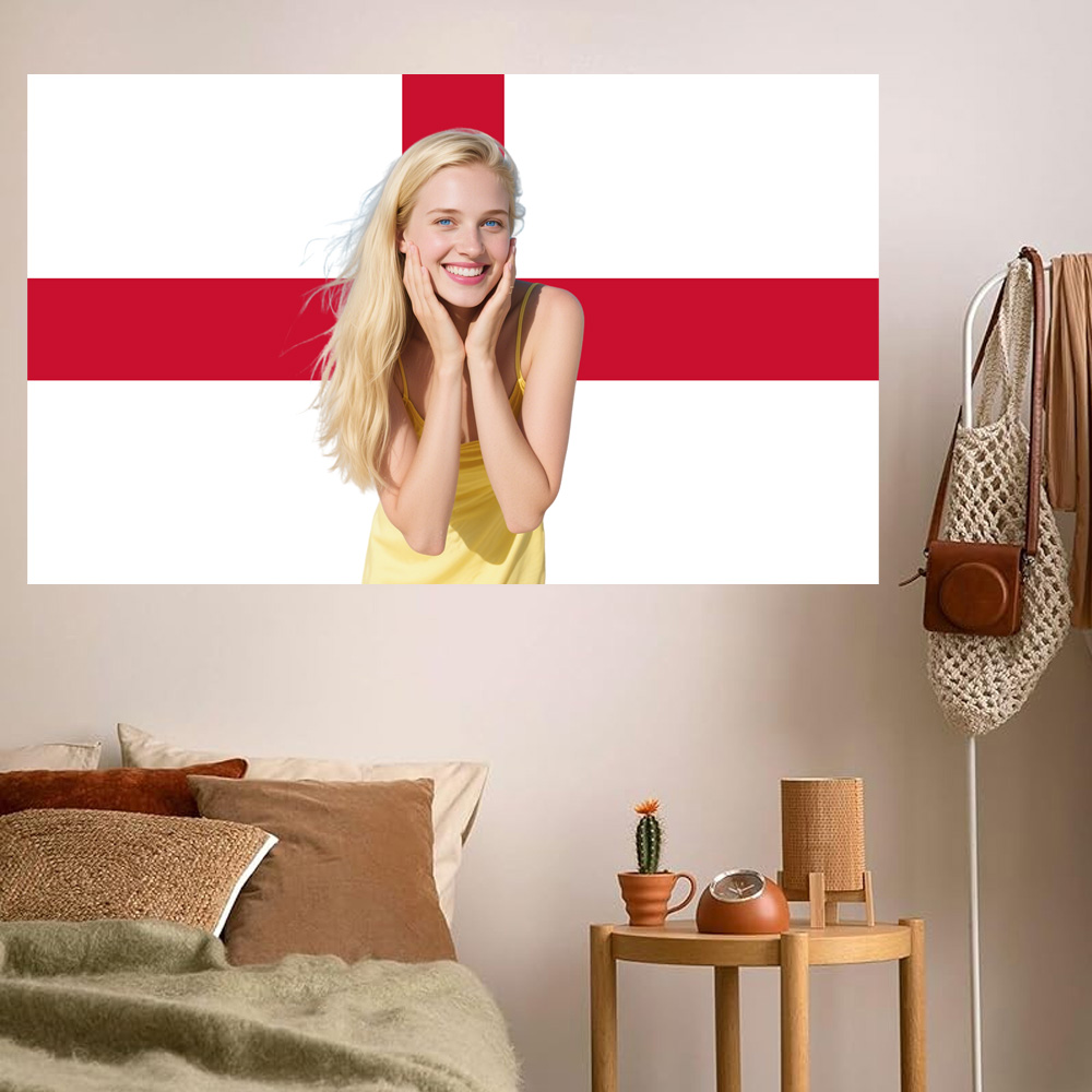 1pc 2D FLAT Personalize Englan - Home Textiles Usa ulasan dan harga