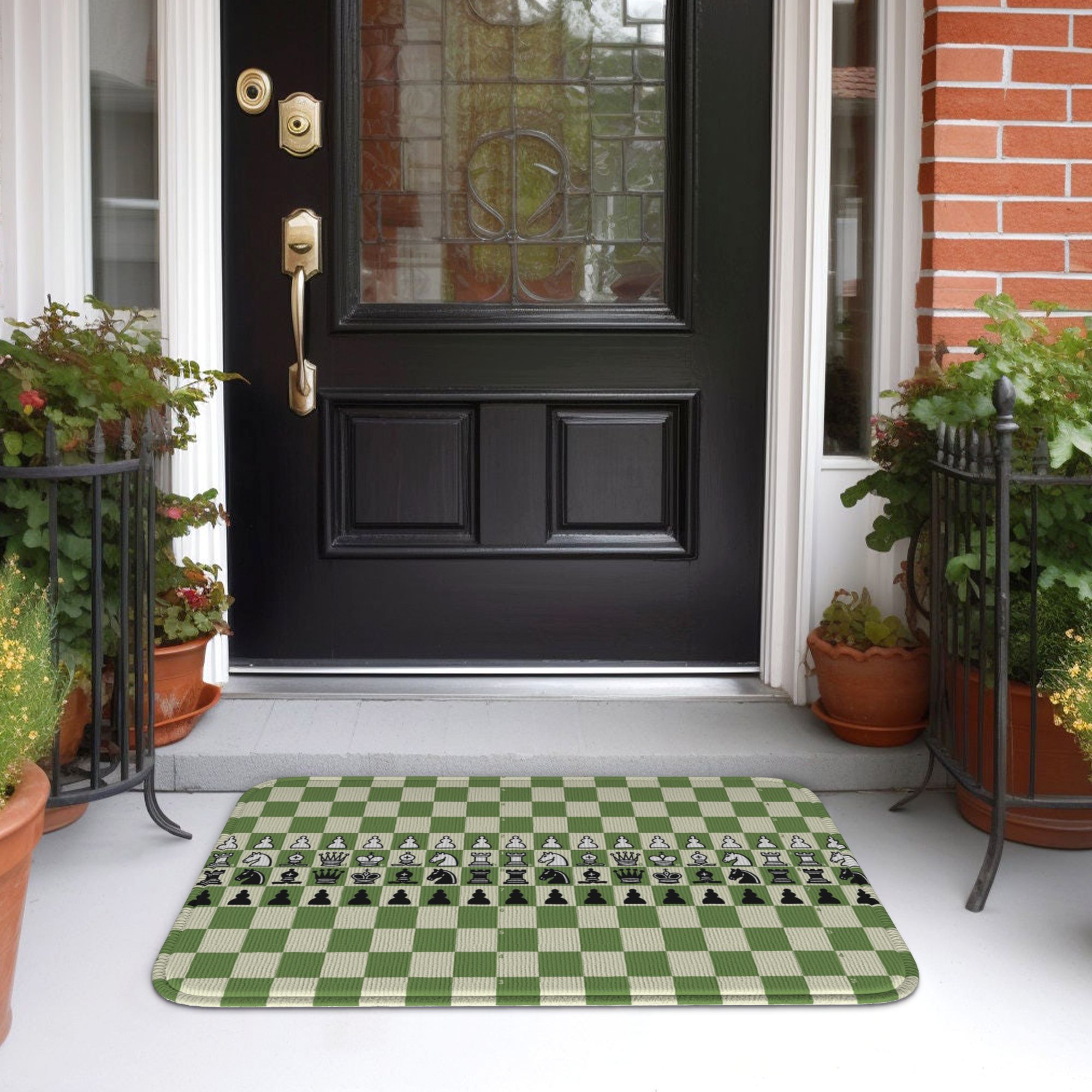 Chess com ChessBoard Doormat A - Home Textiles Com ulasan dan harga