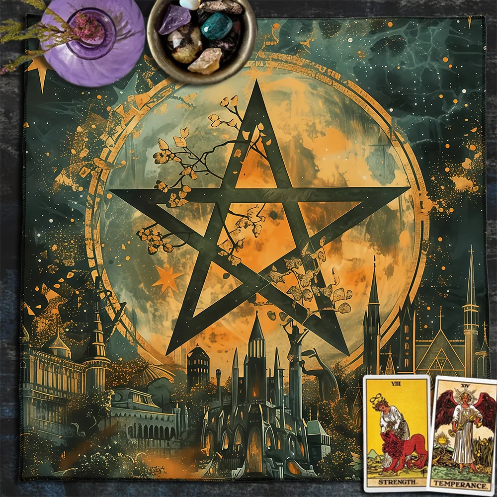 The Pentagram City Tarot Card  - Home Textiles City ulasan dan harga