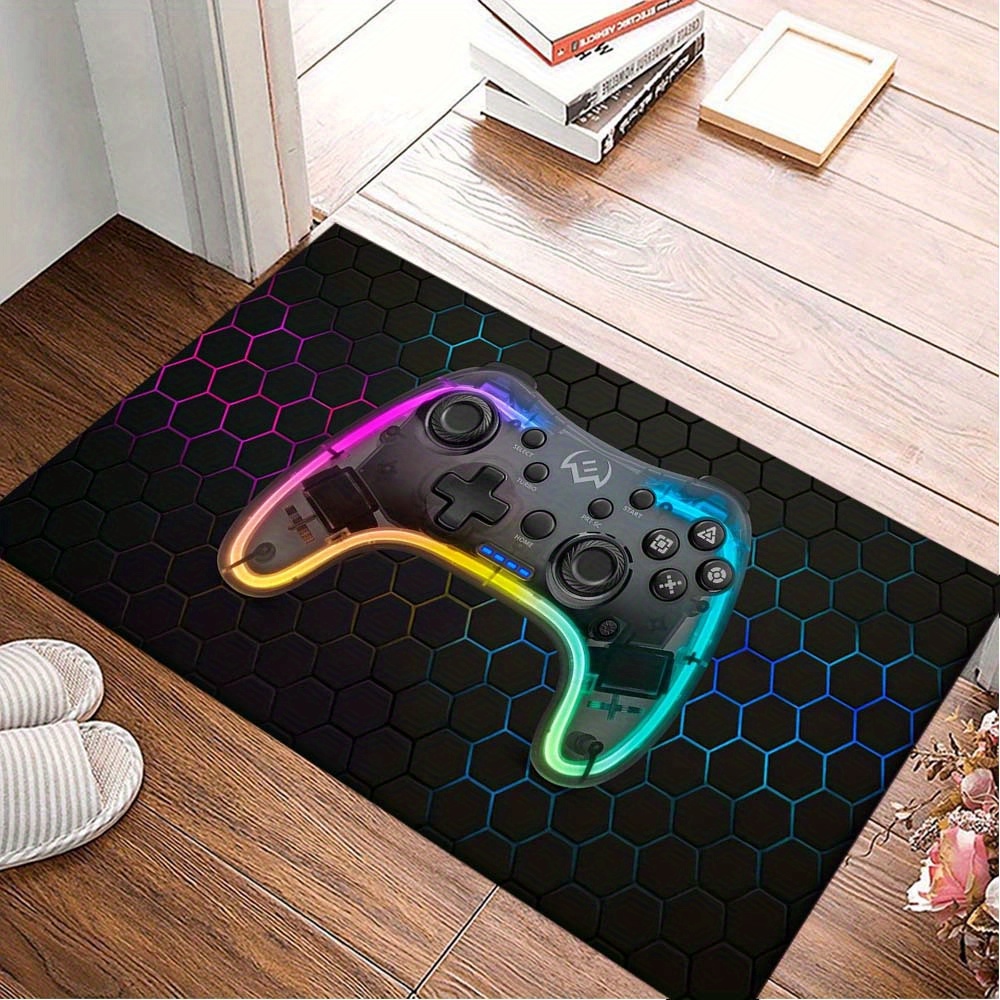 1pc Neon Gamepad Area Rug - So - Home Textiles Design ulasan dan harga