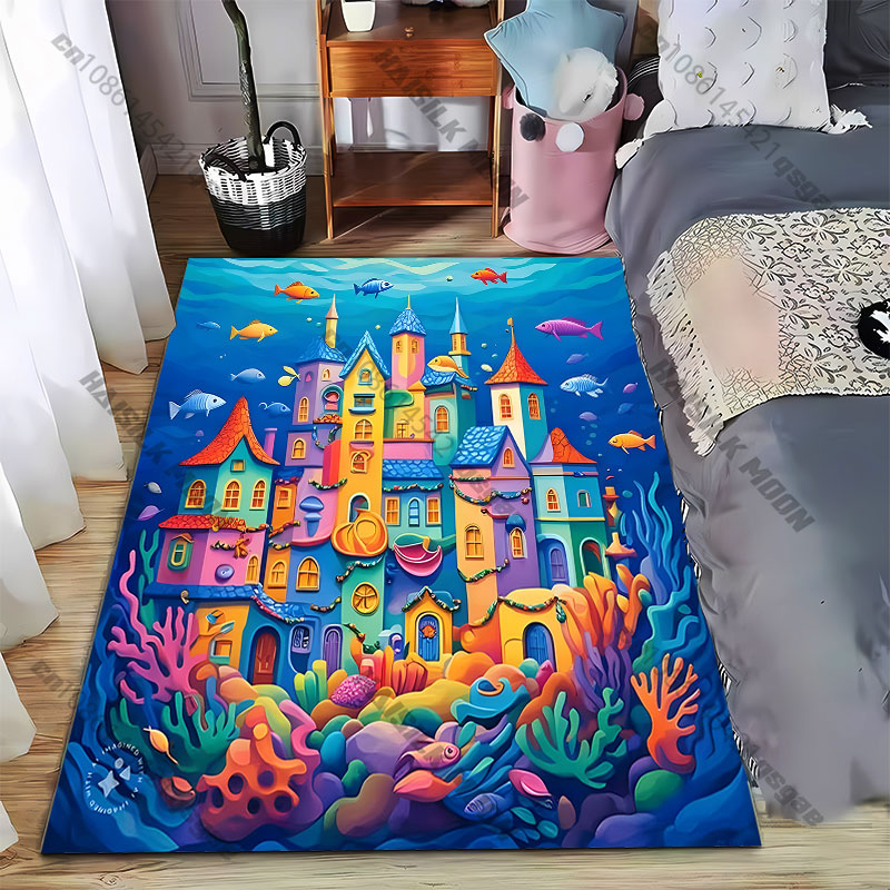 Underwater city with vibrant c - Home Textiles City ulasan dan harga