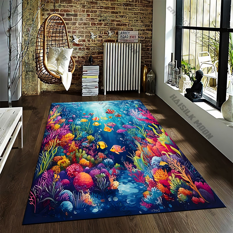 Underwater city with vibrant c - Home Textiles City ulasan dan harga