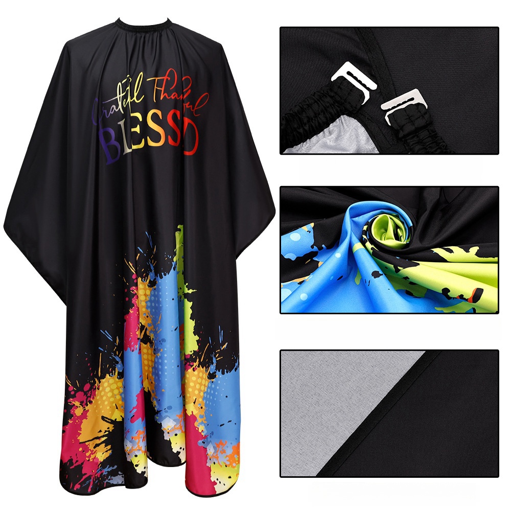 Salon Barber Cape Doodle Camo  - Home Textiles Design ulasan dan harga