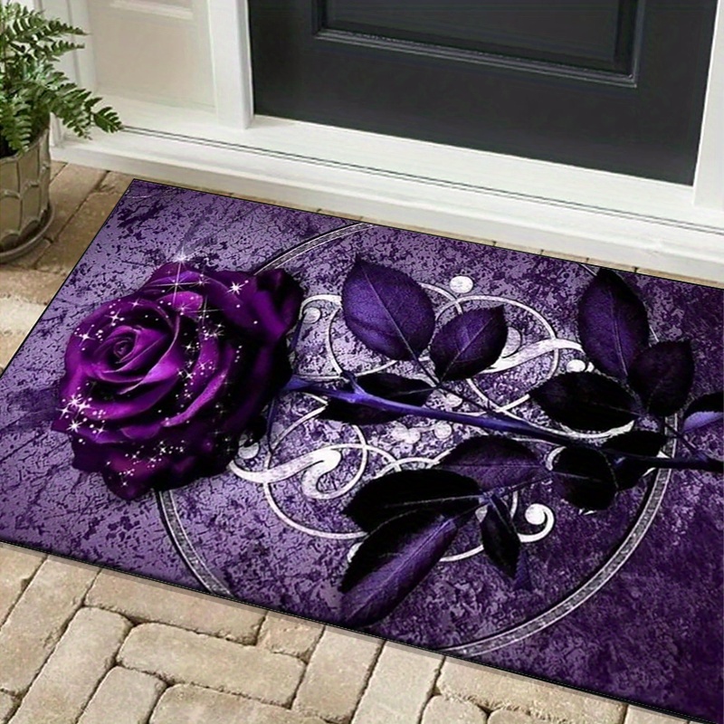 Purple Leaf Rug for Elegant Of - Home Textiles Design ulasan dan harga