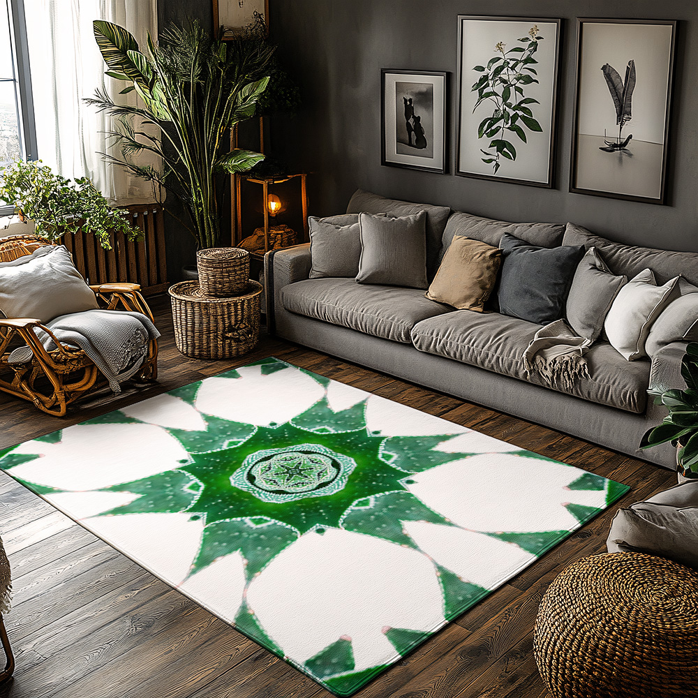 Unique Botanical Area Rug Wash - Home Textiles Design ulasan dan harga