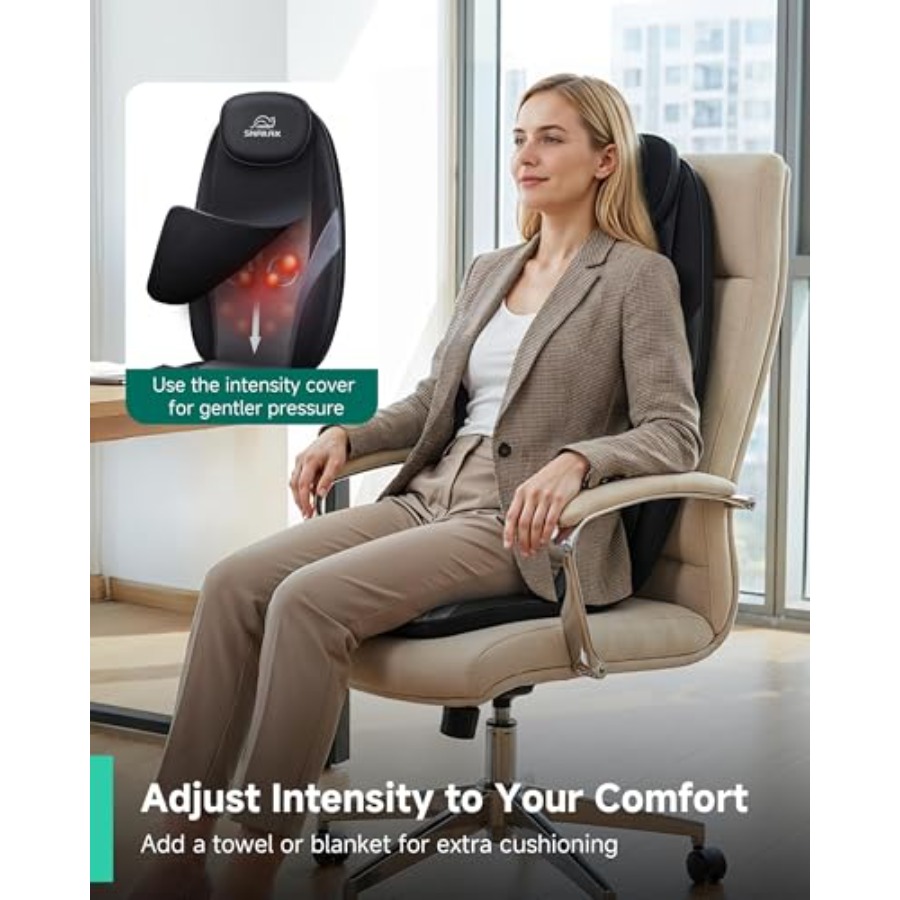 Snailax Shiatsu Back Massager  - Heated Pad Electric ulasan dan harga