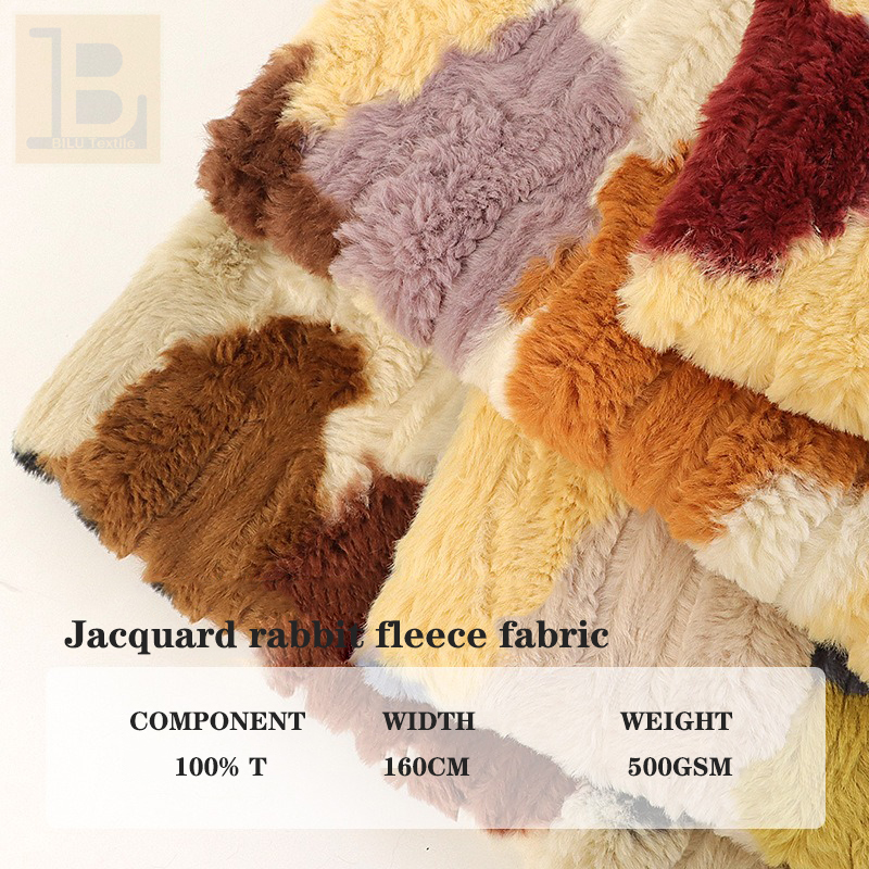 Jacquard Rabbit Fleece Brushed - Home Textiles Design ulasan dan harga