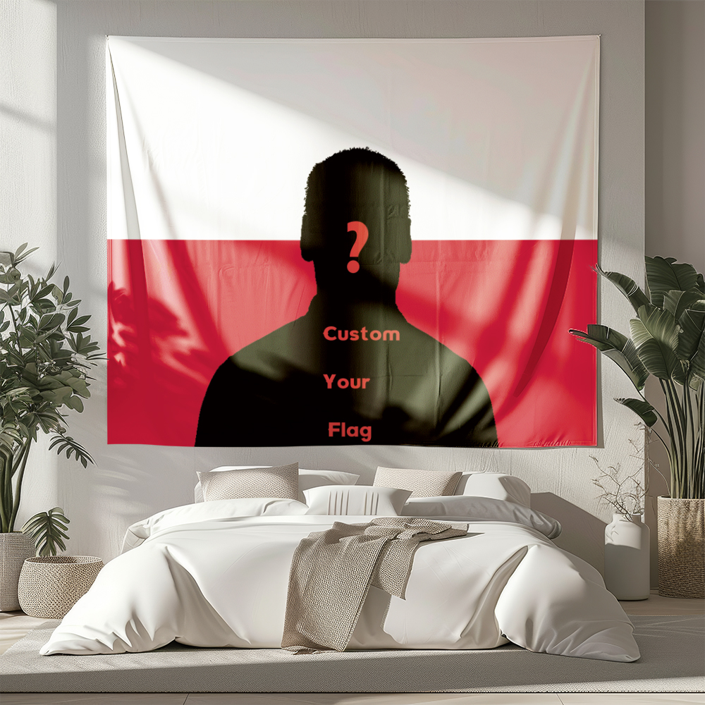 1Pc Custom Photo Polyster Flag - Home Textiles Usa ulasan dan harga