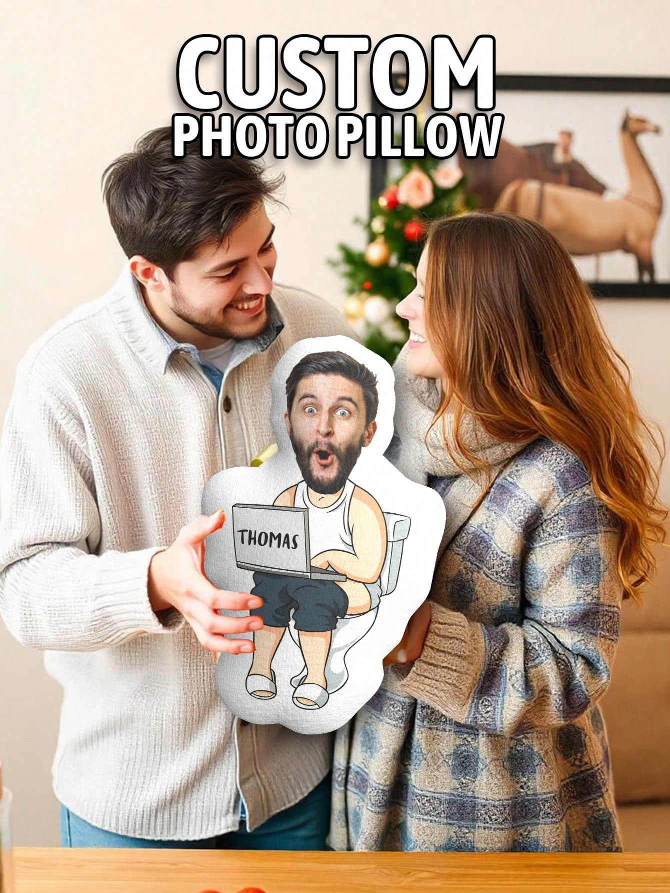 Custom Funny Ugly Face Pillow  - Home Textiles Usa ulasan dan harga