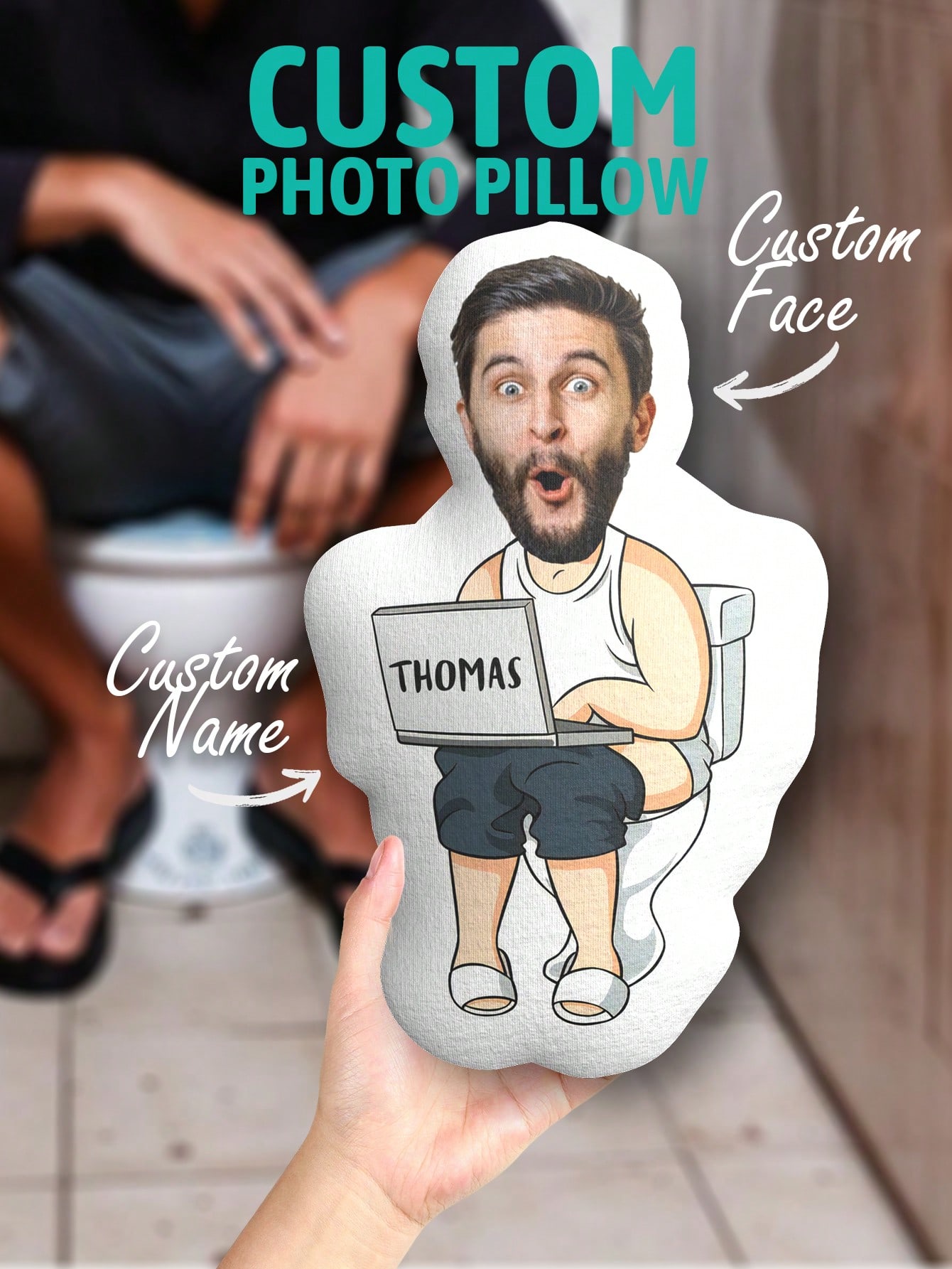 Custom Funny Ugly Face Pillow  - Home Textiles Usa ulasan dan harga