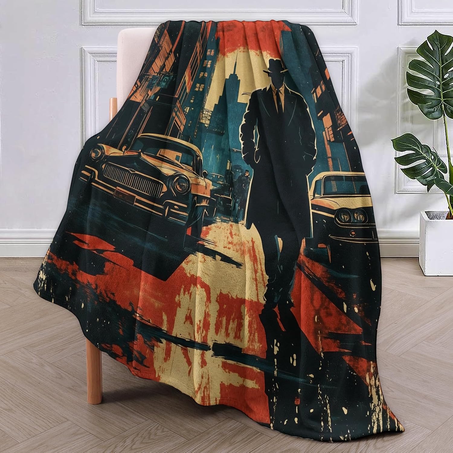 Noir Detective Blanket Gifts f - Home Textiles Usa ulasan dan harga