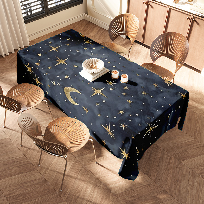 Stylish Dark Blue Stars Moon T - Home Textiles Com ulasan dan harga