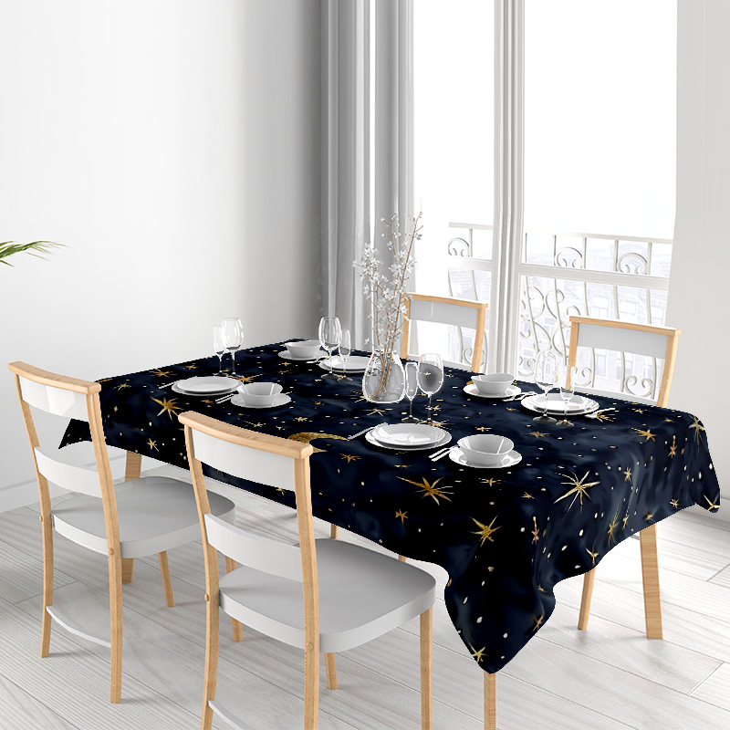 Stylish Dark Blue Stars Moon T - Home Textiles Com ulasan dan harga