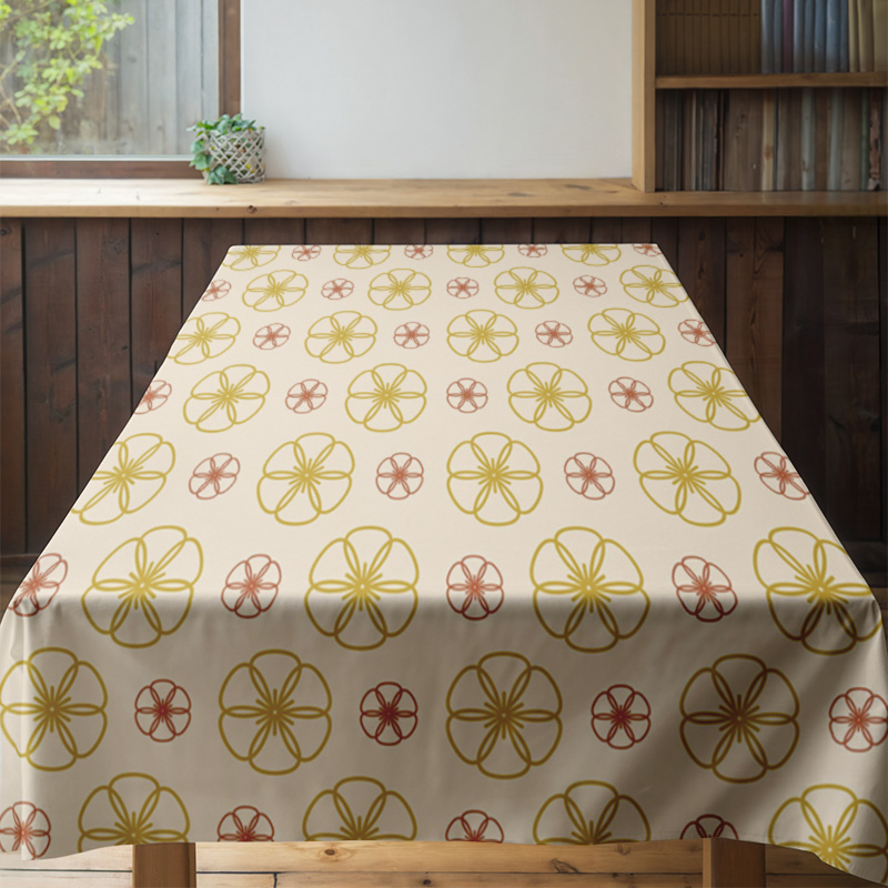 Modern Home Floral Print Table - Home Textiles Com ulasan dan harga