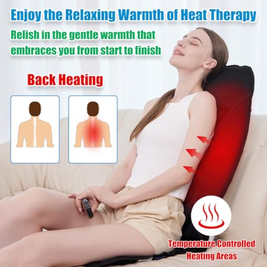 Portable Back Massager with He - Heated Pad Electric ulasan dan harga