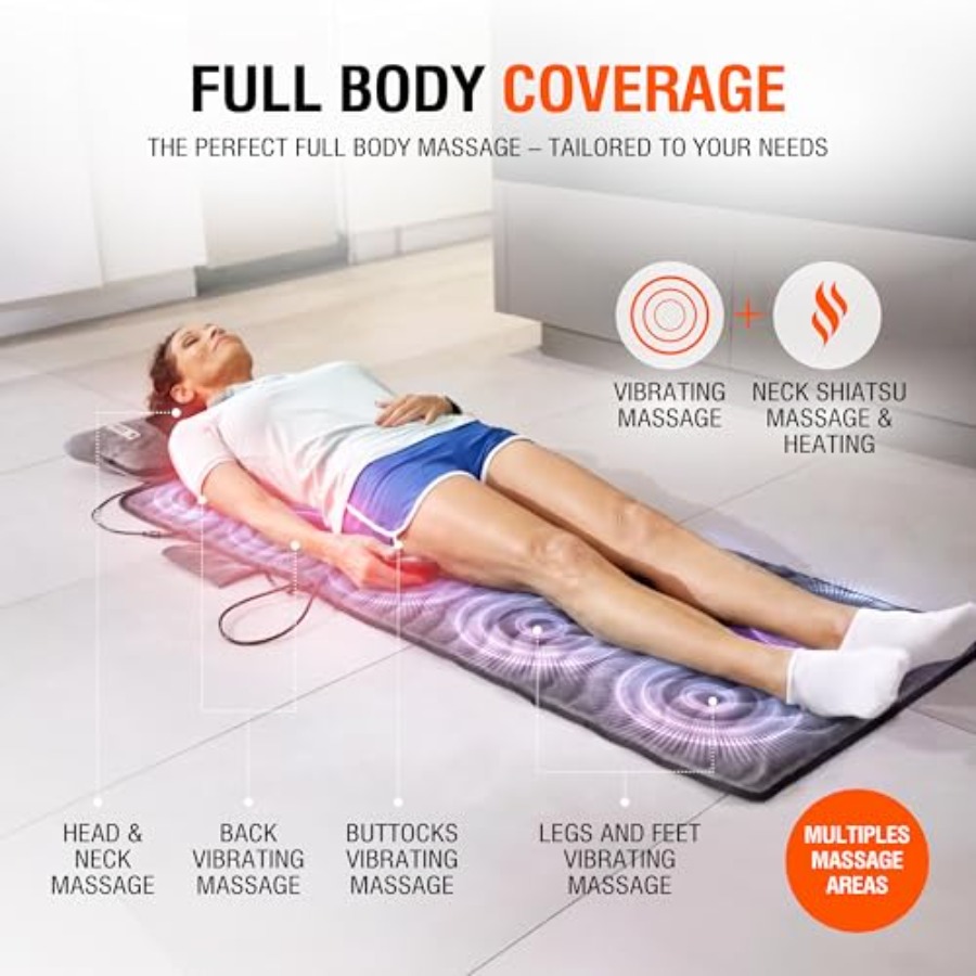 Powermat Full Body Massage Mat - Heated Pad Electric ulasan dan harga