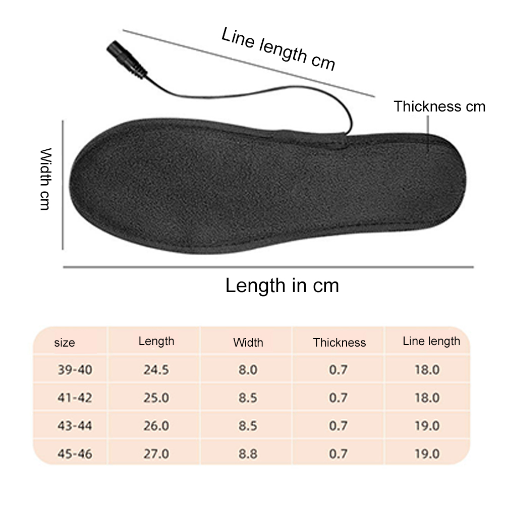USB Heated Shoe Insoles Feet W - Heated Pad Electric ulasan dan harga